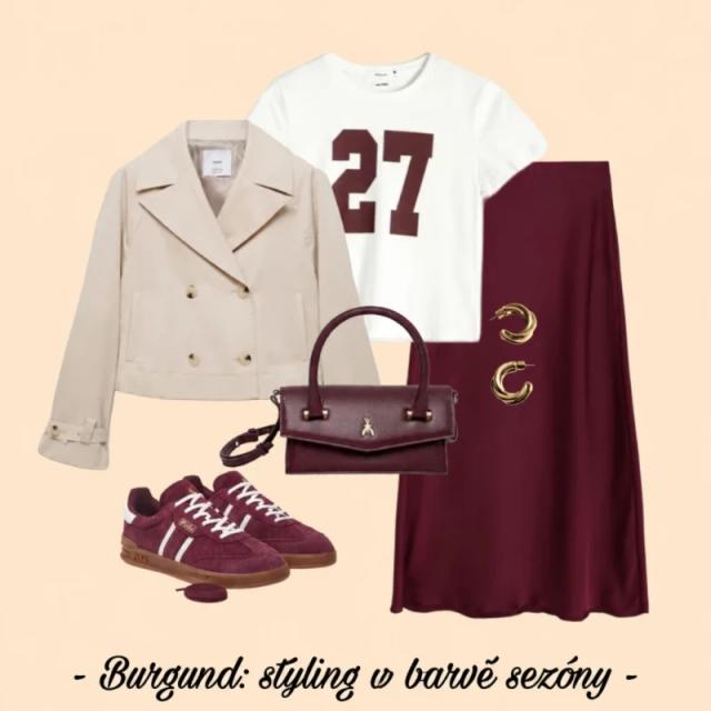Stylizace s burgundem v roli hlavní hvězdy – ideální look na podzim 2024 Stylizace s burgundem v roli hlavní hvězdy – ideální look na podzim 2024